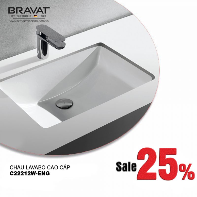 Chậu rửa Bravat, sản phẩm tối ưu cho cuộc sống vững bền